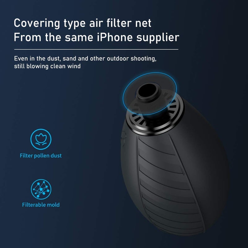 VSGO Camera Air Blower with Soft Tip, Single Air Intake with Self-Suction Cup, Compatible with Camera Lens, SLR/Mirrorless Sensors, Reflectors, Focusing Screens, Coffee Machines and More - Image 4